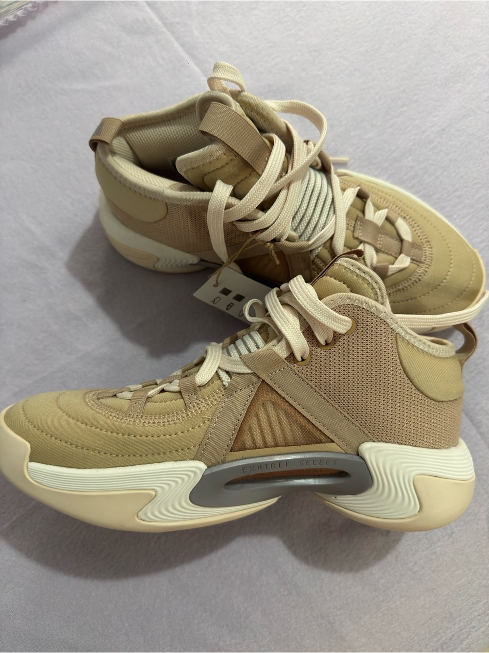 Candace Parker x Adidas Exhibit Select Mid Champagne for Women size 6.5 - Picture 3 of 9